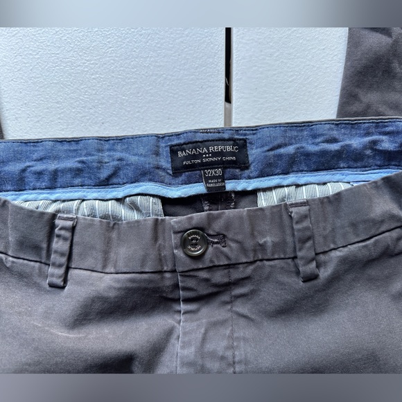 Banana Republic Factory Fulton Skinny Chino 32x30, charcoal - Picture 2 of 3